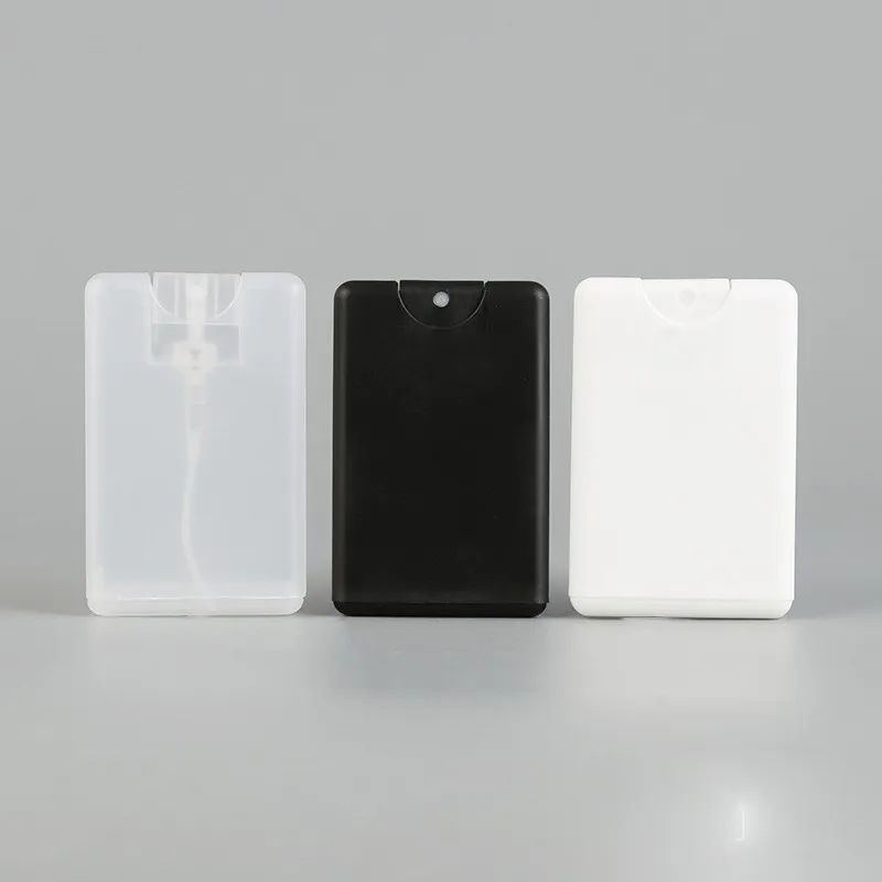 20ML Card Shape Perfumes Spray Refillable Empty Bottle Flat Type Fine Mist Atomizer Makeup Tool DH45