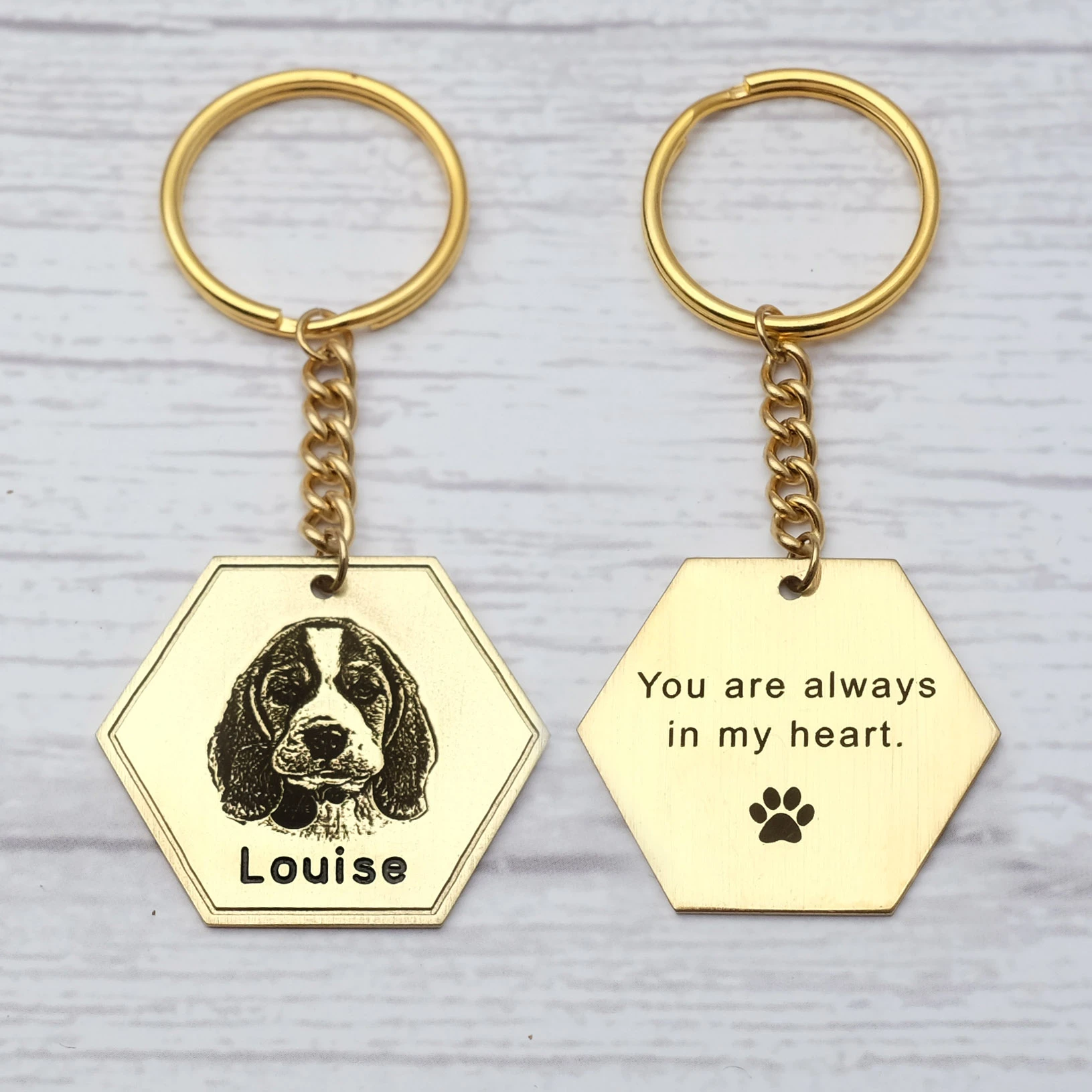 Personalized Pet Urn Keychain Dog Photo Keychain Cremation Urn For Pet