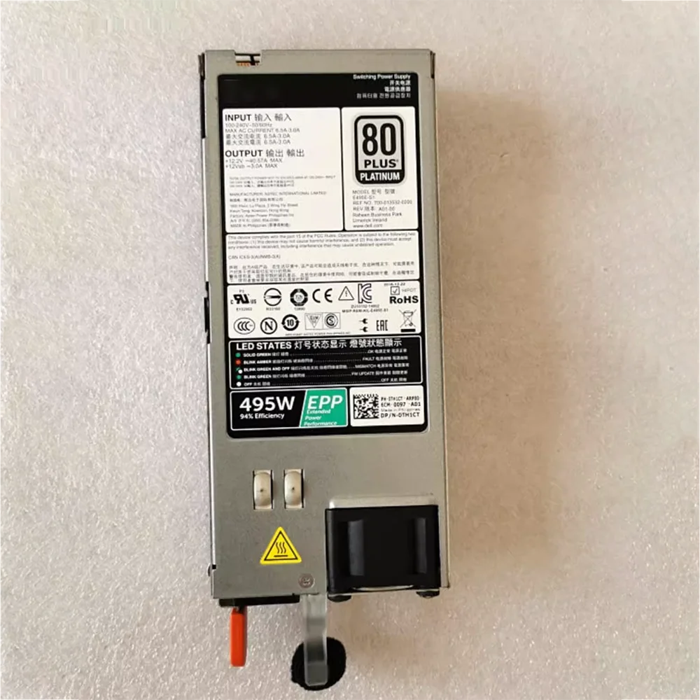 For DELL R630 R730 R830 495W Server Power Supply D495E-S1 0TH1CT 05RHVV 0W8R3C 8 For DELL R630 R730 R830 495W Server Power Supply D495E-S1 0TH1CT 05RHVV 0W8R3C - Image 6