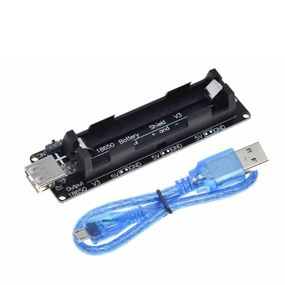 Dual 18650 Lithium Battery Shield V3/V8 Power Bank 1 Way Charging