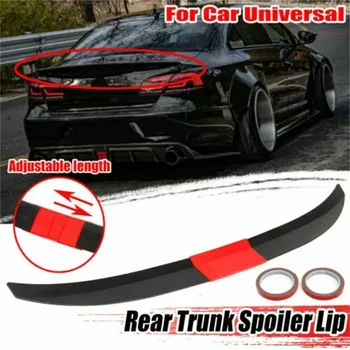 Spoiler universale per auto Spoiler per ala posteriore in ABS a 3 sezioni senza perforazione 115-125 Cm Spoiler sportivo decorativo regolabile ala superiore