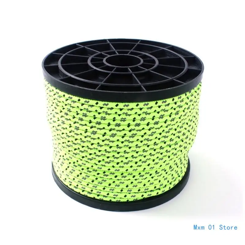 

50 м веревка для кемпинговой палатки, ветровая веревка, рулон, уличный светоотражающий шнур, веревка для белья, веревка для для