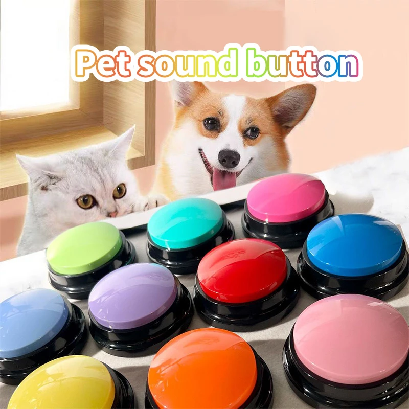2022 New Pet Sound Box Recordable Talking Button Cat Voice Recorder