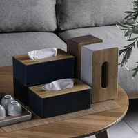 Paper Box, Desktop Tissue Box Home Living Room Creative Multifunctional Coffee Table Remote Control Mobile Phone Storage Box 2