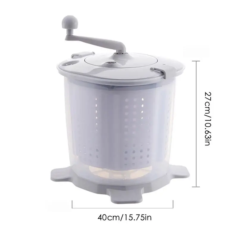 Portable Manual Non Electric Washing Machine Baby Clothes Washer Suitable For Dormitory Apartment Camping Hand Crank Washer