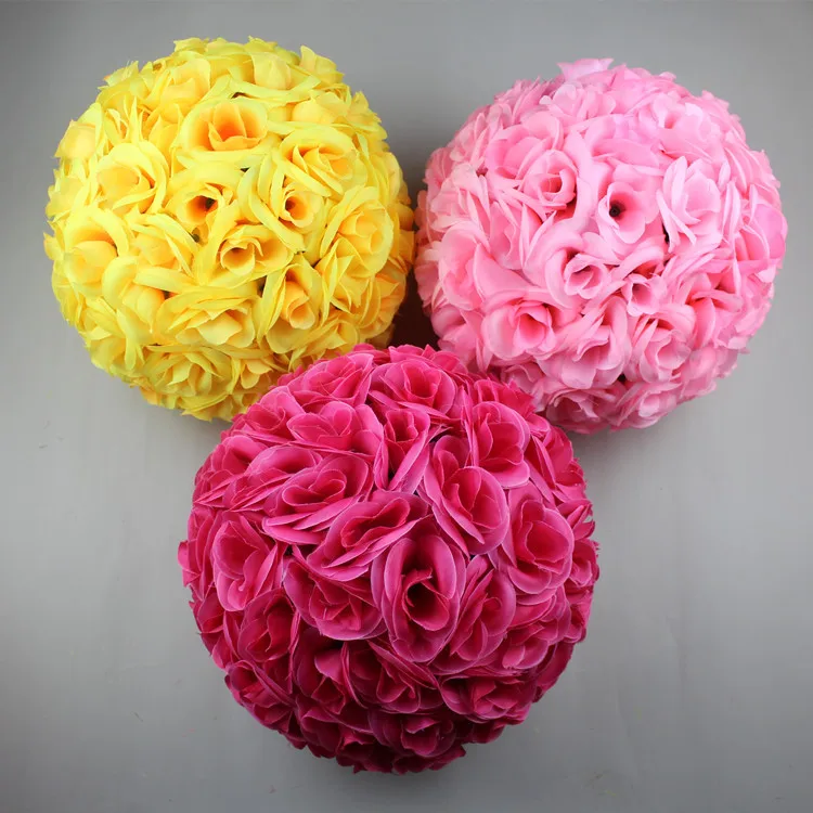 

12colors of the 30 cm/12 inch Wedding Flower Rose Ball For Artificial Mariage party Christmas Diy Decoration Home Decor Supplies