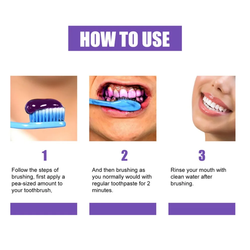 Effectively Teeth Plaque Stains Whitening Freshen Breath Tooth Toothpaste Dental Care