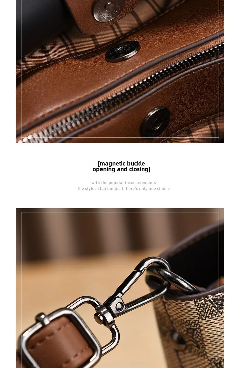Classic Tote Bag Women's Shoulder Messenger Bag Versatile Style_voghion.com