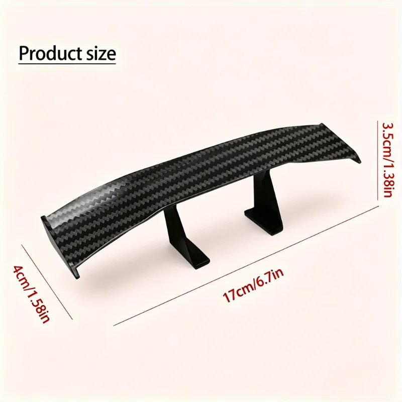 Spoiler universale per auto Mini GT, alettone posteriore per bagagliaio senza foratura, accessorio per styling esterno auto - immagine 2