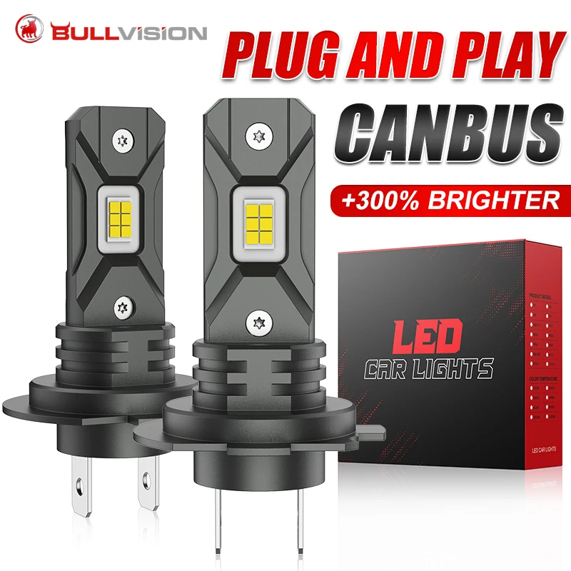 불비전 H7 LED CANBUS 라이트 미니 헤드 램프 1:1 사이즈 무선 초고..