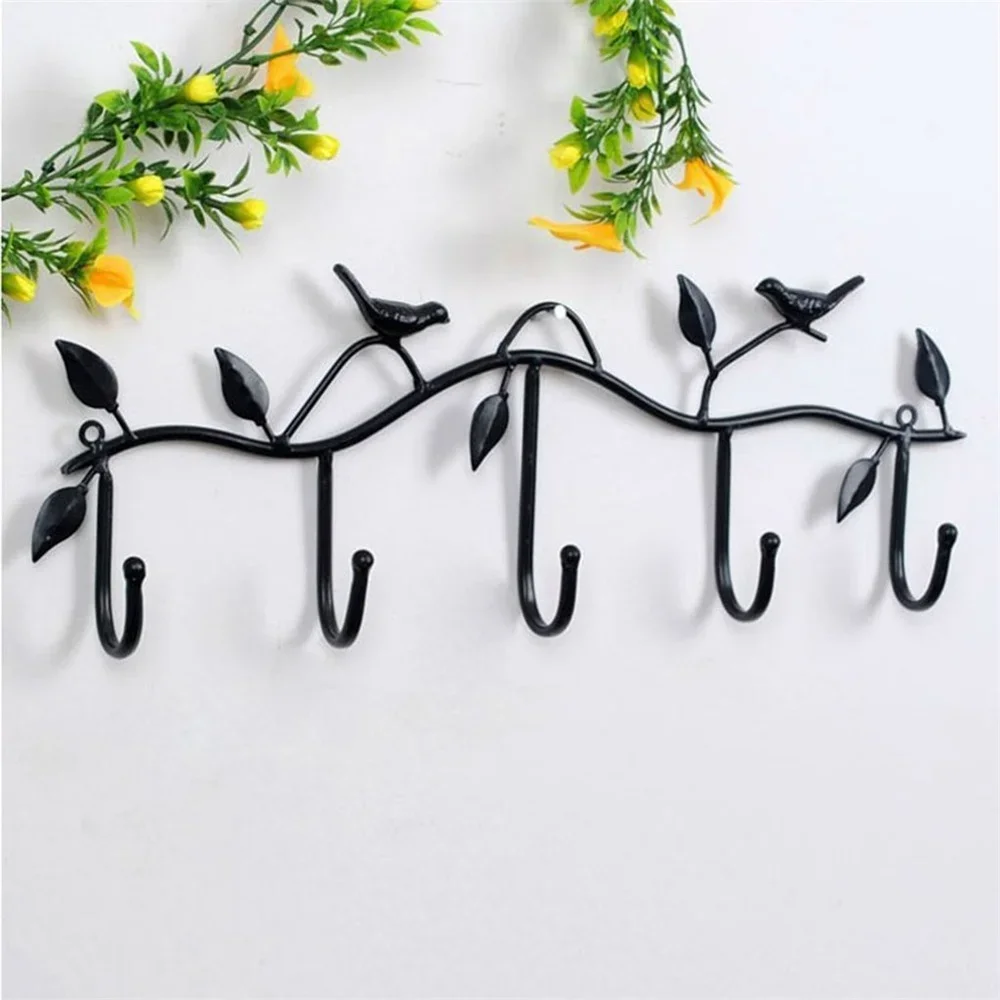 

Clothing Hook Wall Hook Bird Accessories Bathroom 5 Hooks MetalHooks Coat Hook
