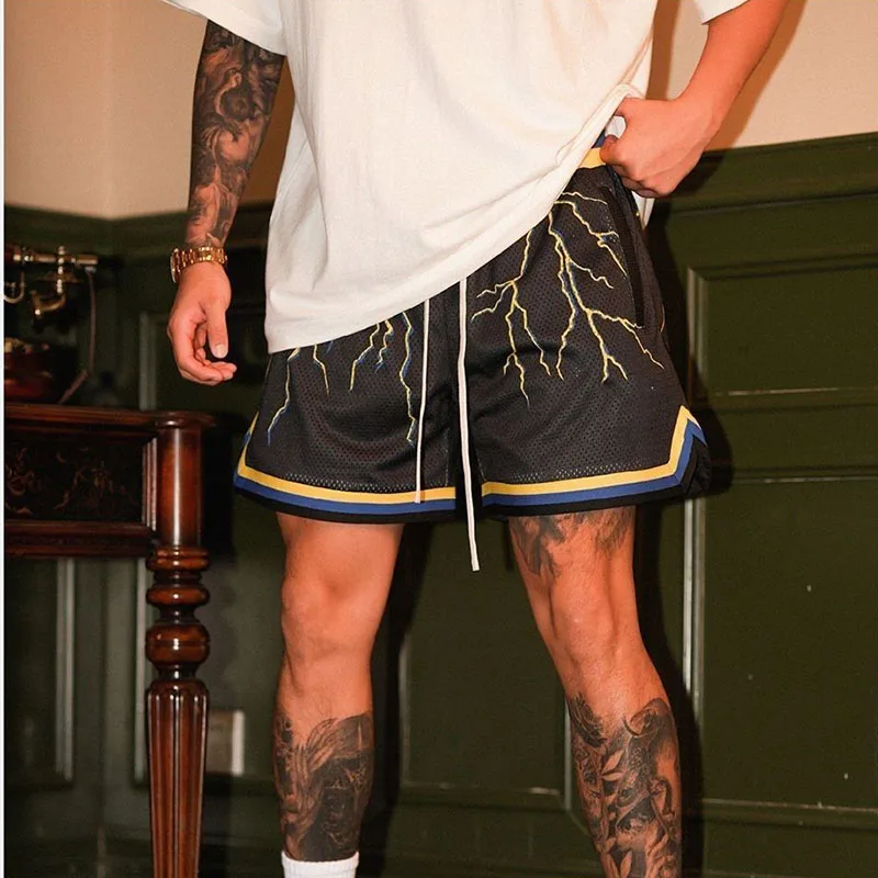 Gym Shorts Men Running Shorts Sport Soft Tennis Workout Sportswear Mesh Short Pants Male Yoga Basketball Y2k Summer Board Shorts