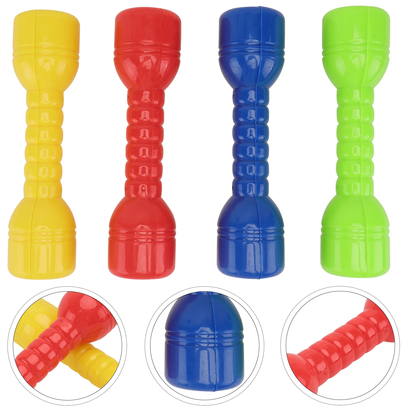

4 Pcs Pink Toys Barbells for Kindergarten Children Pretend M Exercise Dumbbells Small Baby