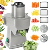 Electric Vegetable Chopper Mandoline Slicer Dicer 4 in 1 Commercial Grade Adjustable Thickness Shredding Onion French Fry Cutter 1