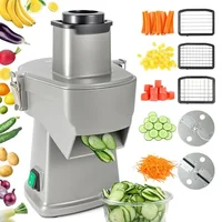 Electric Vegetable Chopper Mandoline Slicer Dicer 4 in 1 Commercial Grade Adjustable Thickness Shredding Onion French Fry Cutter 1