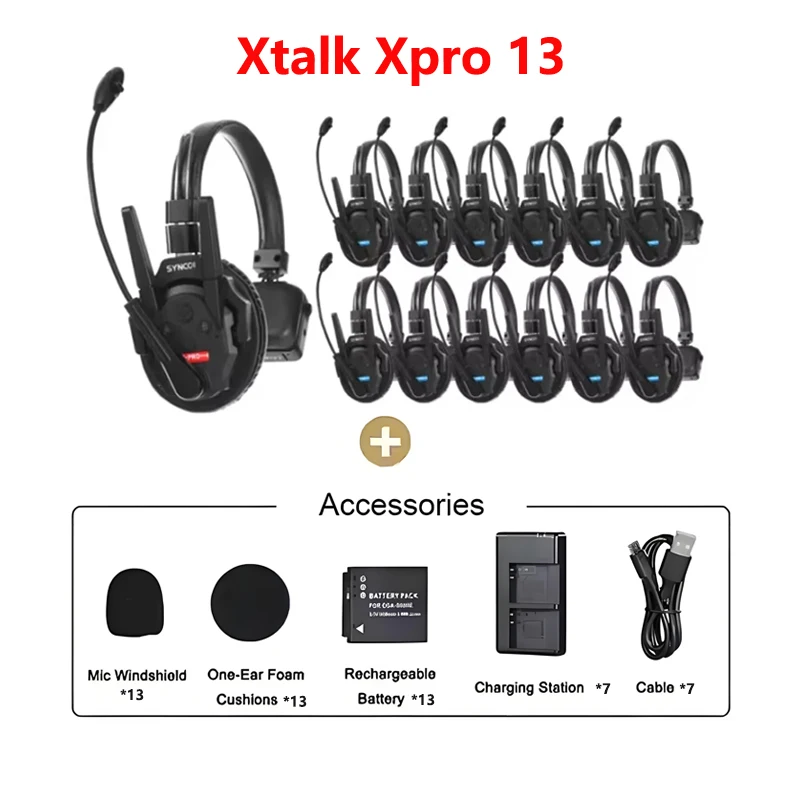 Synco Xtalk Pro X2 X5 X9 2.4Gワイヤレスインターコムシステム（全二