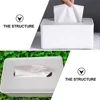 Creative Drawable Lid Tissue Box Lightweight Home Napkin Container Tissue Case For Storage ganizer Pp Material Black Bins Holder 6