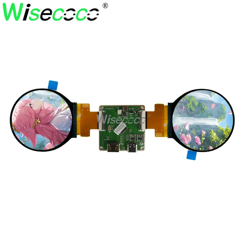 Dual Lcd Round Display Driver Board Ips 3rgb Mais 18rgb Painel Circle 60hz 2.1 480x480 - Imagem 6