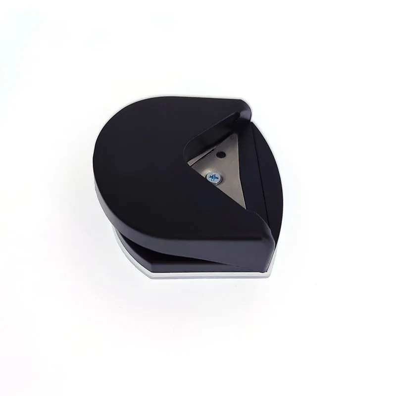 Perforatrice d'angle noire de 4 mm pour photo, carte, papier ; cutter d'angle rond ; petit outil de coupe arrondi design attrayant