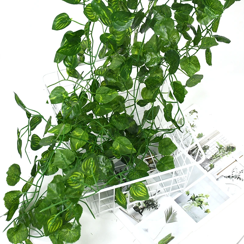 2 metri piante artificiali lunghe verde foglie di edera uva artificiale