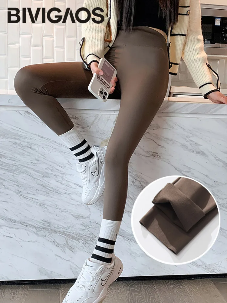 BIVIGAOS Black Thin Sharkskin Leggings Women Sun Printed Skinny Slim Sexy  Fitness Leggings Casual Fashion Sports