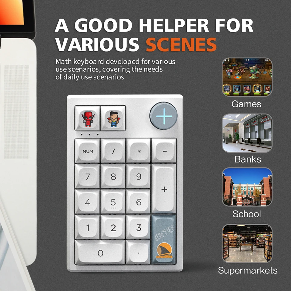 Darmoshark 数値メカニカルキーパッドワイヤレス Bluetooth ホット