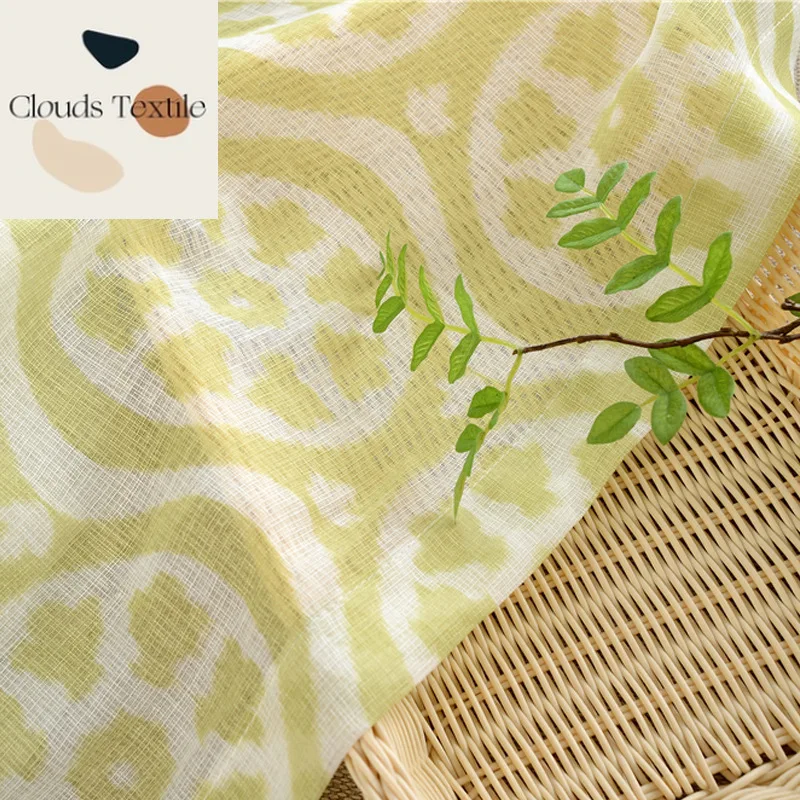 

Занавески для гостиной, столовой, спальни, тканевые бежевые сетчатые пряжи с принтом