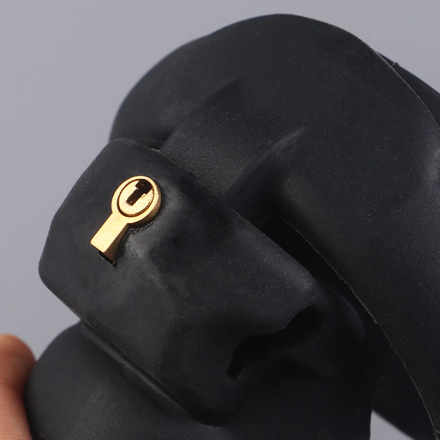 Penis Chastity Cage Chastity Lock Sex Toy Chastity Cage Accessory Penis Cock Ring Exclusive new model Silicone Chastity Cage Male Cock Lock With 5 Penis Rings Sex Toys for Sissy Men Femboy Stretcher BDSM Gay
