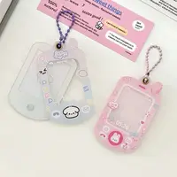 Mini Phone Photocard Holder Kpop Idol Photo Card Frame Kawaii Hanging Picture Card Holder Acrylic Display Photocard Protector 2