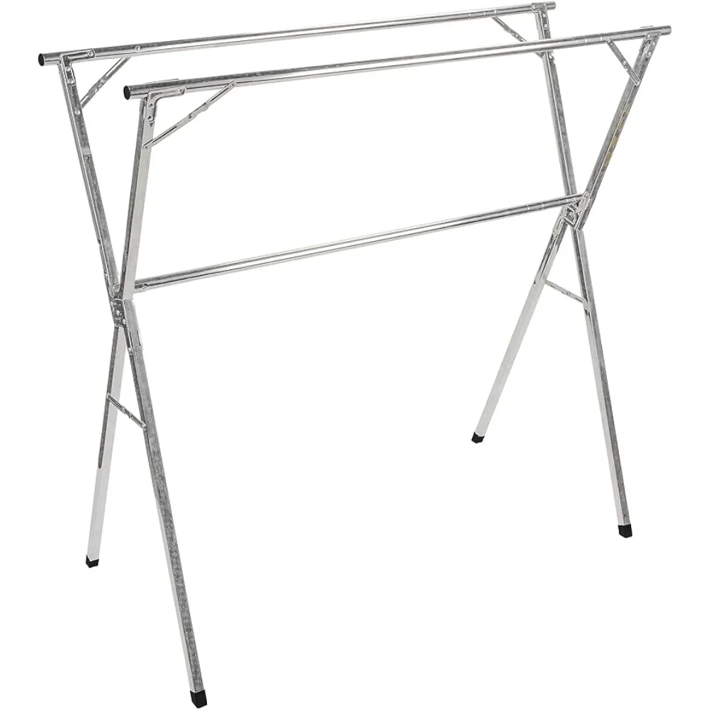 

Camco Portable Clothes Drying Rack | Features 3 Horizontal Drying Rods | Extend from 60-inches