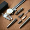 MOONMAN Ti200 Titanium Alloy Fountain Pen F 14K Gold 0.5mm nib with Converter Office Business Smooth Writing Ink Pen gift pens 5