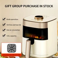2026 New Xianke Air fryer 5L large capacity household barbecue multifunctional rotary electric fryer electric oven 6