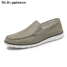 

2022 New Men's Genuine Leather Shoes Brand Luxury Slip On Driving Shoes Fashion Casual High Quality Moccasins Loafers Big Size