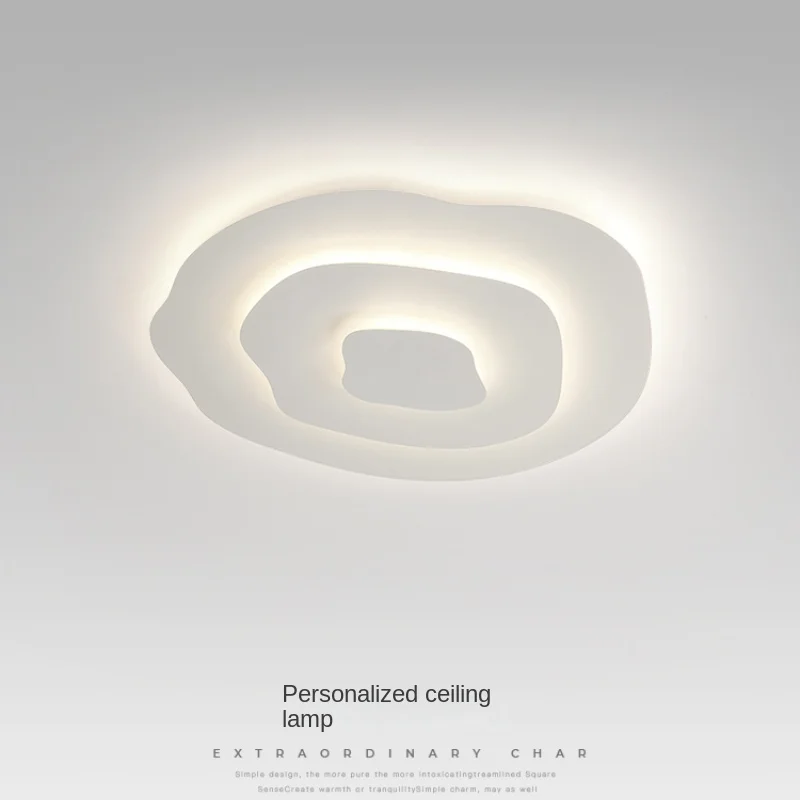 

Bedroom lamp modern living room ceiling lamp northern Europe minimalist personality creative irregular round room LED lamp