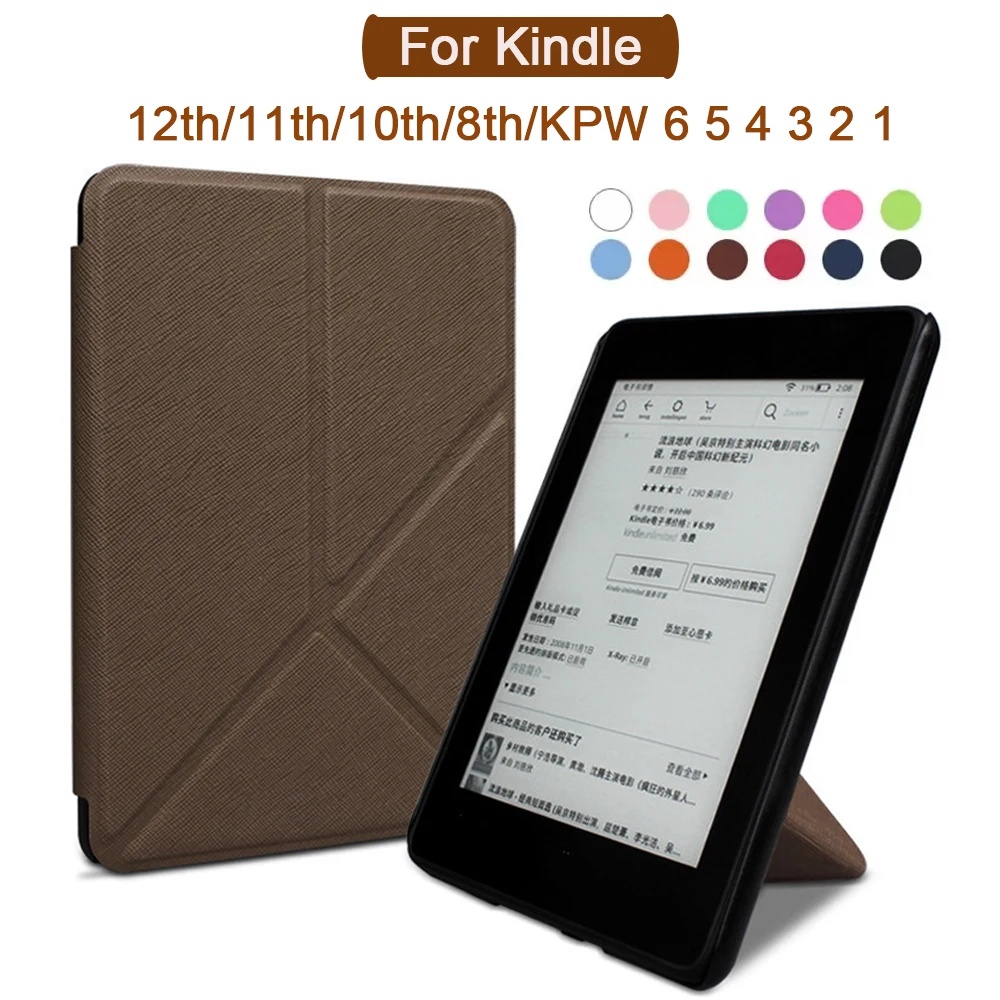 Funda para Kindle 12th 11th 10th 9th 8th Generation 6 6,8 7 pulgadas funda con soporte plegable para Kindle Paperwhite bolsa