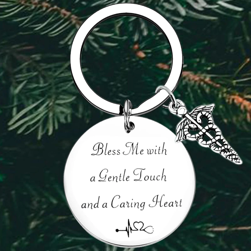 

Cute Nurse Christmas keychain Nursing School Student Gift Key Chain Pendant Nurse's Day Birthday gift