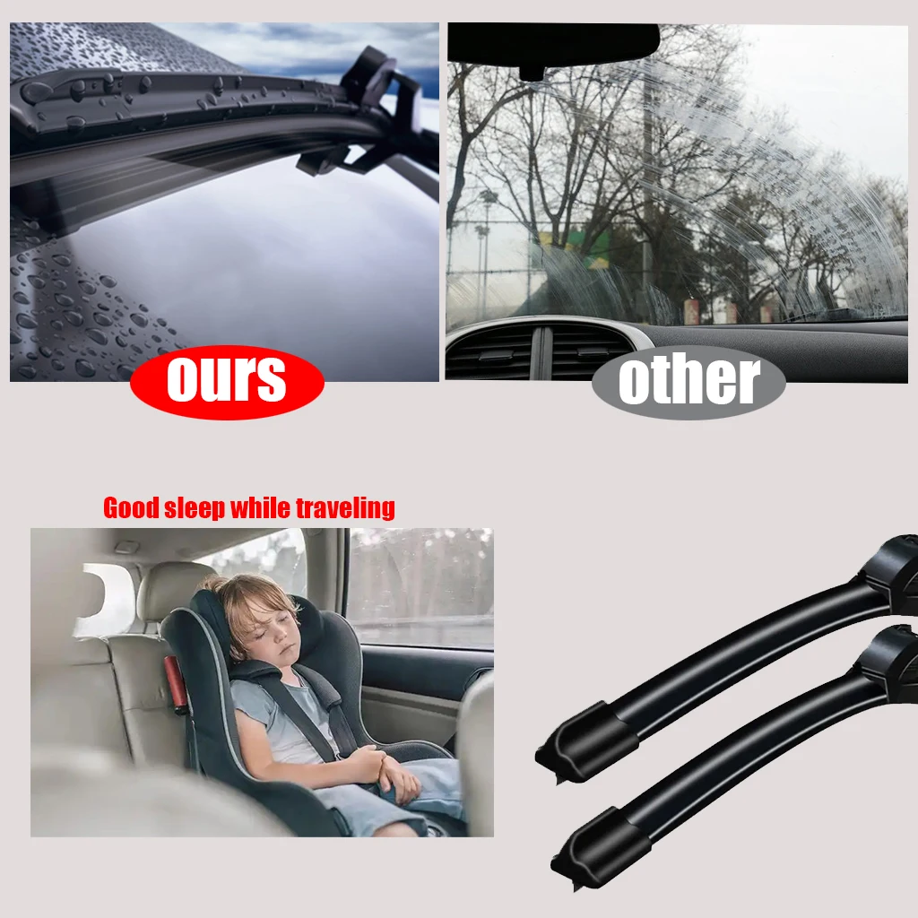 Front Wiper Blades For Toyota Corolla 2007-2023 2021 2022 Windscreen Windshield Window Accessories Corolla Hybrid Corolla Cross 5