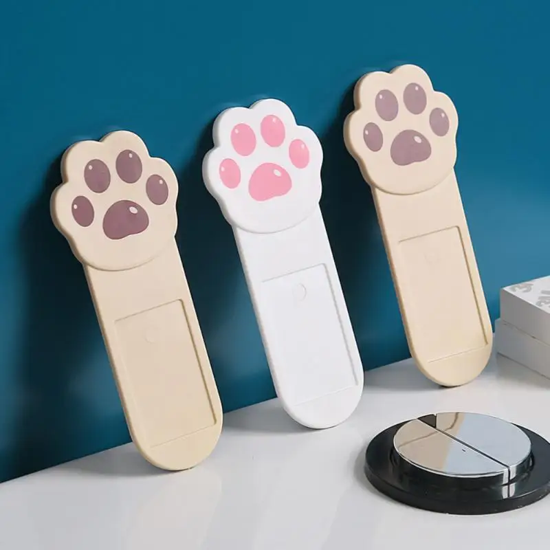 Cute Cartoon Toilet Lid Lifter Creative Cat Claw Shape Toilet Handle Plastic Convenient Clamshell Opener Bathroom Supply 1/2Pcs