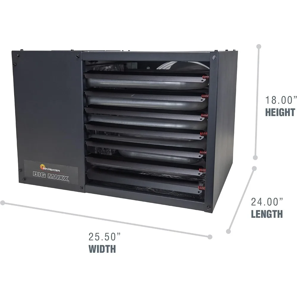 F260560 Big Maxx MHU80NG Natural Gas Unit Heater, 80,000 BTU, Black 3
