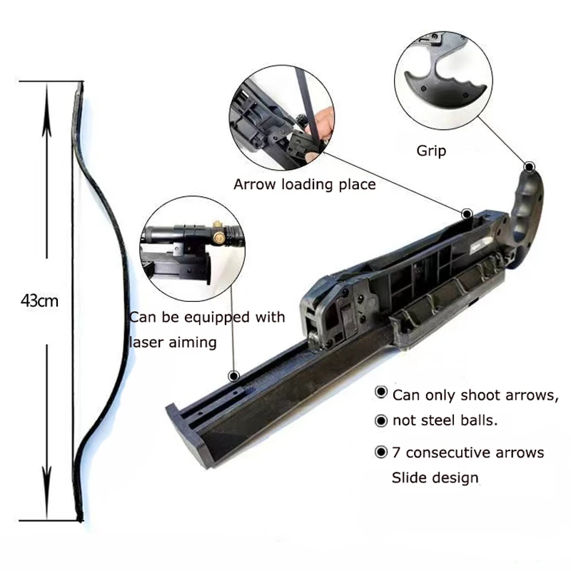 60 Pound Outdoor Hunting Shooting Reverse Bow 7 Series Quick Shooting Archery Compound Bow and Arrow Accessories Package 5