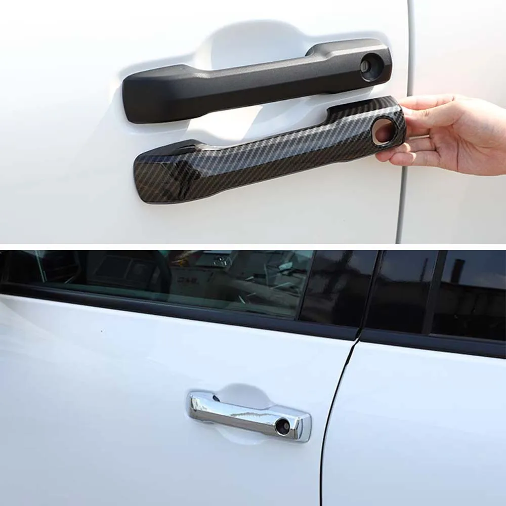 

For Toyota Tundra Sequoia 2022 2023 ABS Chrome Car door handle exterior handle frame trim styling cover decoration accessories