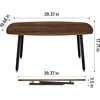 Folding Coffee Table Small Coffee Tables for Living Room Farmhouse Portable Table for Small No Assembly 39.3 * 19.6 * 17.7IN, 2