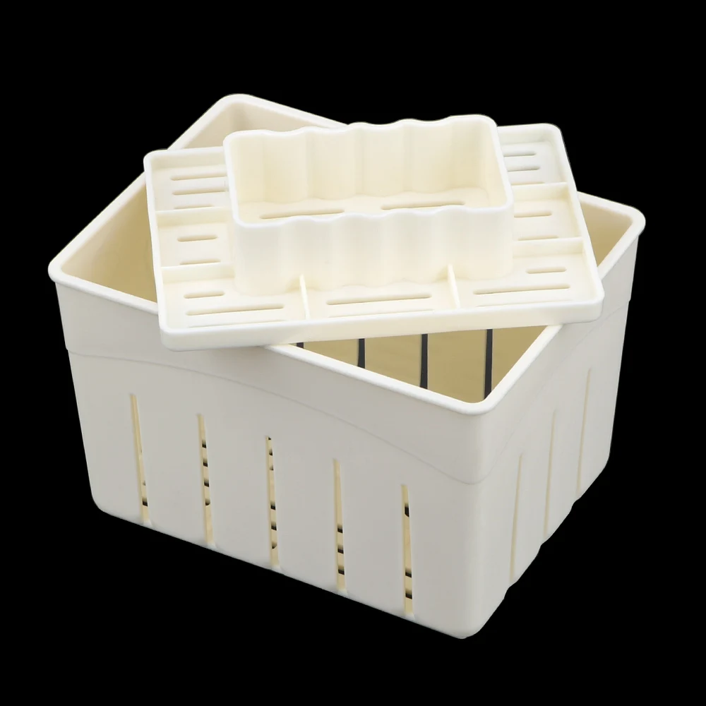 Soybean Curd Tofu Making Mold Kitchen Cooking Tool Set Homemade Plastic Tofu Press Mould DIY Mold Kitchen Gadgets Durable tofu mold