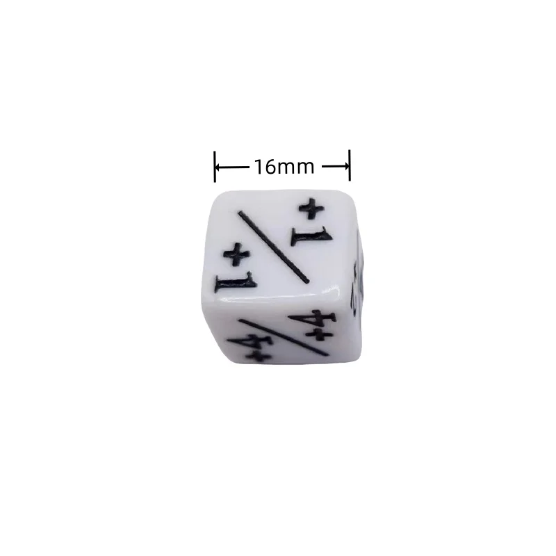 Black And White Dice Teaching Supplies For Science Experiments And Classroom Demonstrations Interaction 10pcs 16mm Length