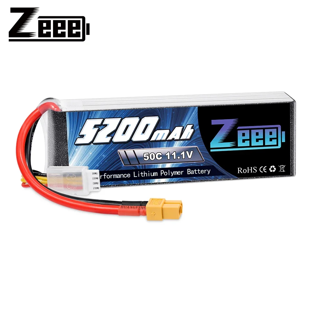 Zeee 11.1V 5200mAh 50C 3S LiPo XT60/Deans pour RC