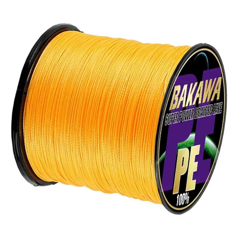 

BAKAWA 4 пряди многонитевой рыболовной лески 300 фунтов м 4 пряди плетеная полиэтиленовая леска 8-85 фунтов сверхпрочный Гладкий шнур для морской рыбалки