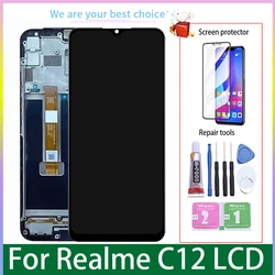 Écran LCD d'origine avec cadre pour Realme C12, pièces de rechange de Hébergements eur d'écran tactile, RMX2189