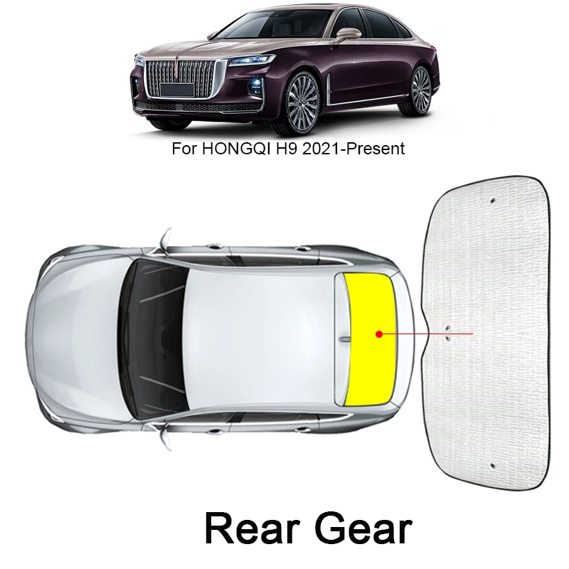 thumbnail image 1 of Parasol para coche, protección UV, cortina para ventana lateral, para HONGQI H9 H5 OUSADO 2021-2025, parasol, alfombrilla, accesorios internos, 1 of 5