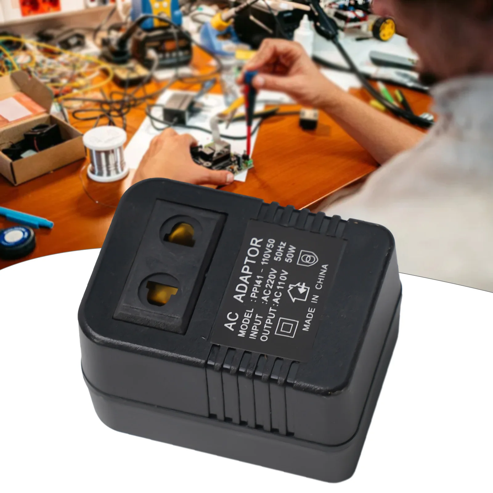 

Step Down Transformer Travel Adapter AC220V To 110V Voltage Converter EU 50/100W Supports Electronic Devices Up To 100W