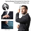 Stainless Steel Hair Folding Beard Comb Hairstyling Tools Switch Combo Pocket Long Round Handle Hair Comb 3